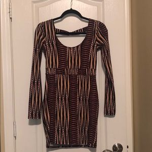 Long sleeve, mini dress